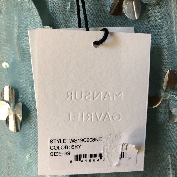 Mansur Gavriel Floral Silk Trench - Sky Blue - Picture 5 of 6